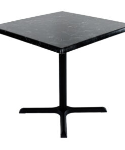Alternative view of 800mm Square Alcantara Isotop Table Top with Black Large Maxwell Base