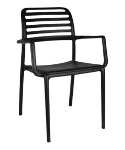 Belle Chair Black with Arms