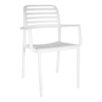 Belle Chair White with Arms