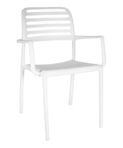 Belle Chair White with Arms