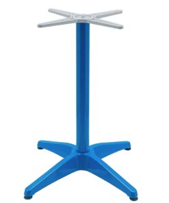 Roma Aluminium Table Base in Blaze Blue