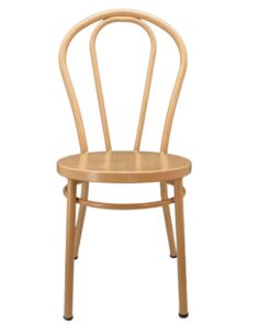 Alternative view of No.18 Steel Cabaret Chair in Oak Look