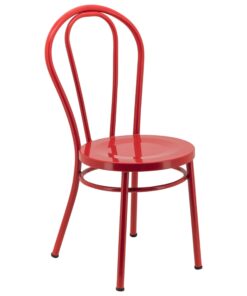 No.18 Steel Cabaret Chair in Gloss Red