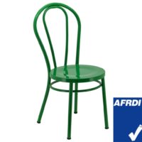 No.18 Steel Cabaret Chair in Gloss Forest Green