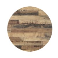 700mm Round Rustic Maple Sliq Isotop Table Top