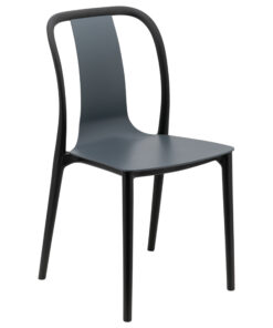 Emma Chair in Black and Charcoal