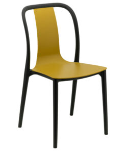 Emma Chair in Black and Mustard