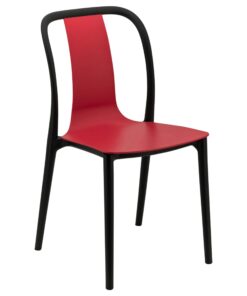 Emma Chair in Black and Ruby