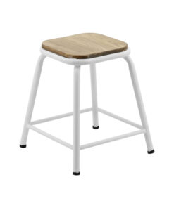 Small Helen Stool in Matte White