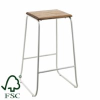 Tall Phil Stool in White
