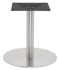Circular Stainless Steel Coffee Table Base with Round Pole