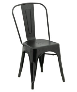 Replica Tolix Chair in Matte Black