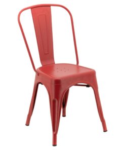 Replica Tolix Chair in Matte Red