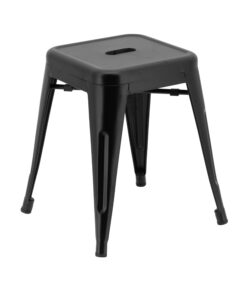 Small Replica Tolix Stool in Matte Black