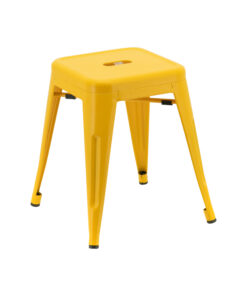 Small Replica Tolix Stool in Matte Yellow