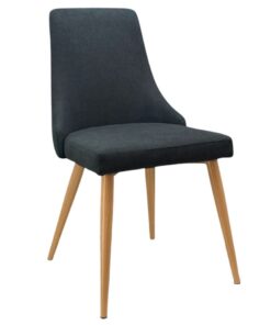 Windsor Chair in Charcoal with Beech Legs