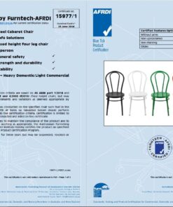 Alternative view of No.18 Steel Cabaret Chair in Oak Look