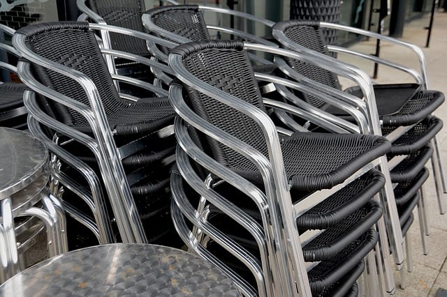 stacking chairs save space 