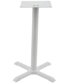 Maxwell Dining Table Base in Gloss White with Round Gloss White Pole